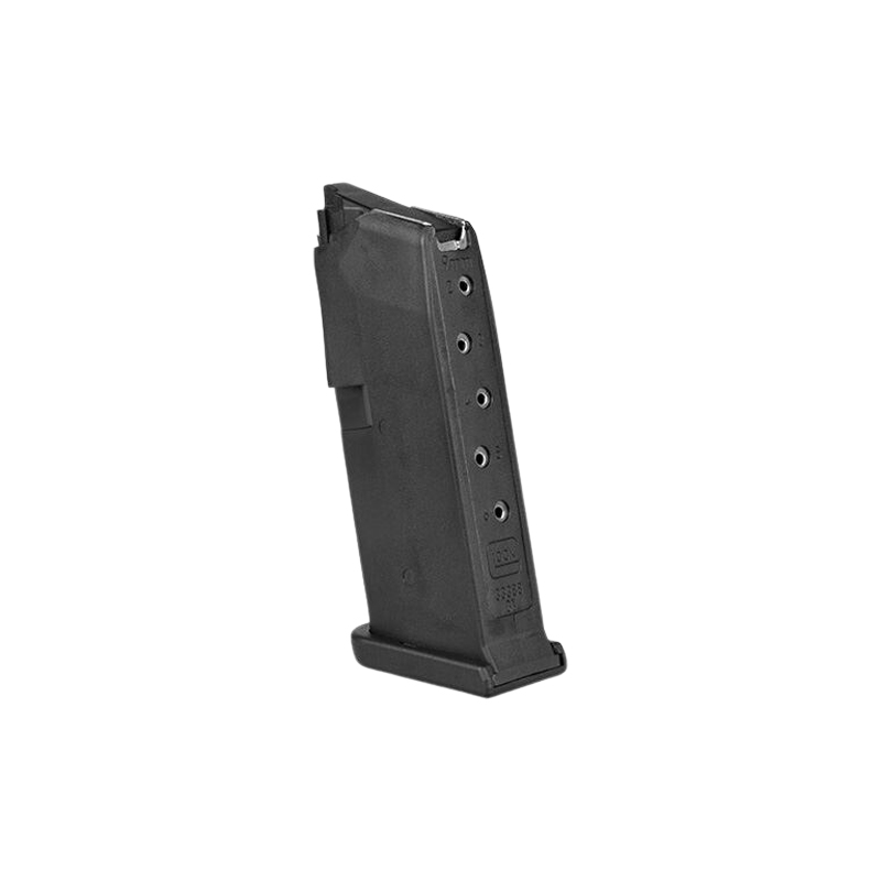 GLOCK G43 9MM 6RD MAG, BLACK, WITH EXTENSION
