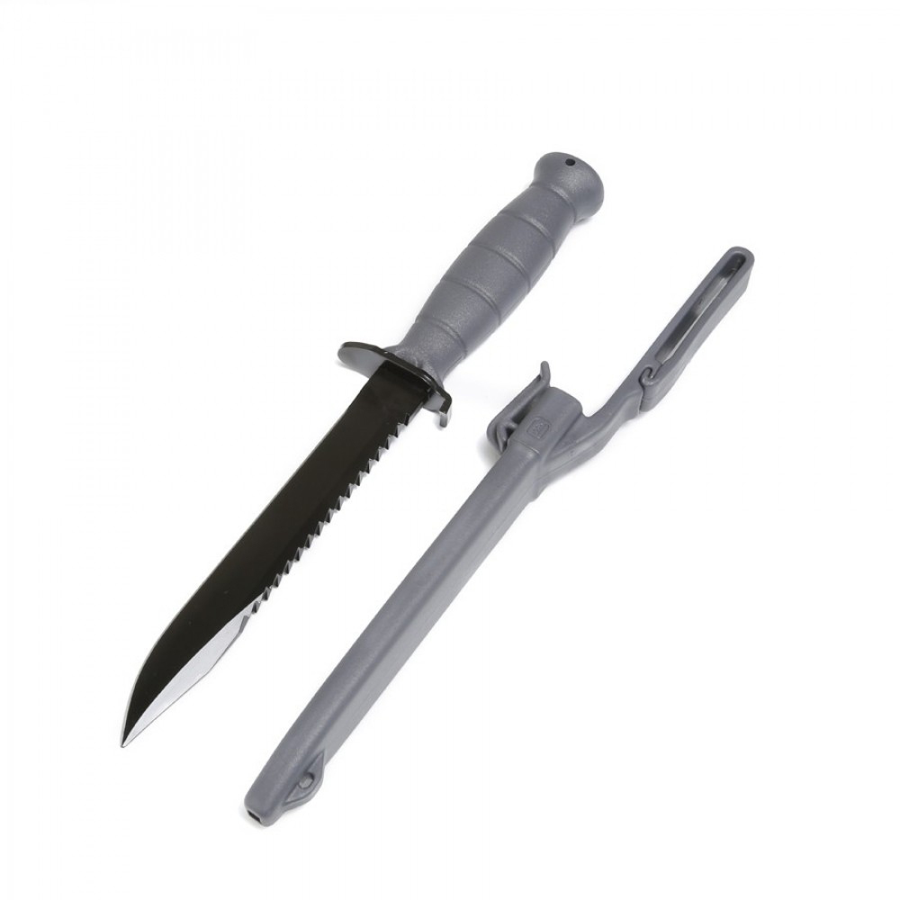 GLOCK FIELD KNIFE W/SAW, GRAY