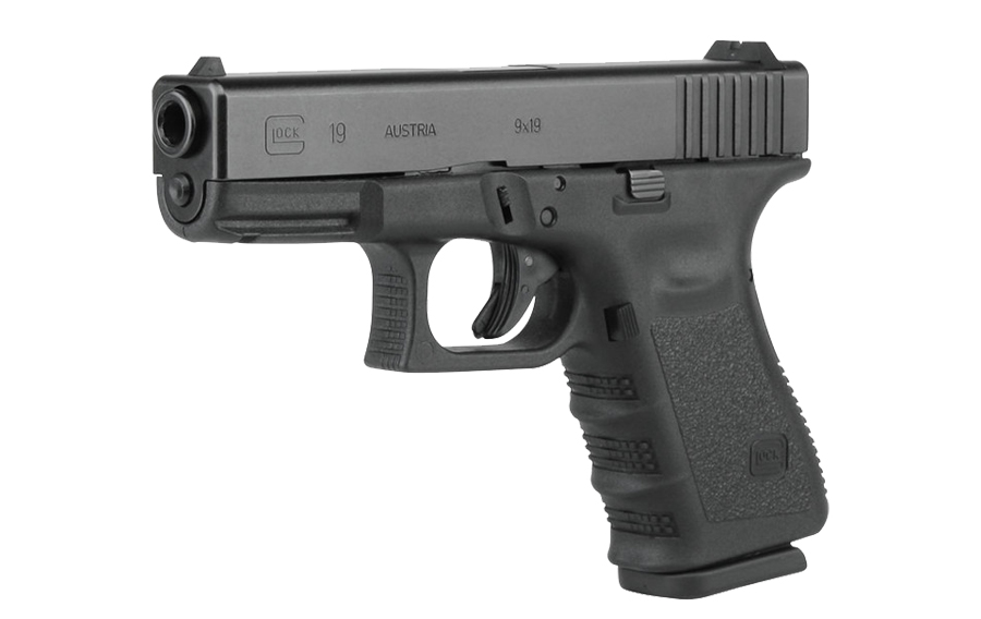 GLOCK 19 9MM PSTL BLK FXD 5LB 