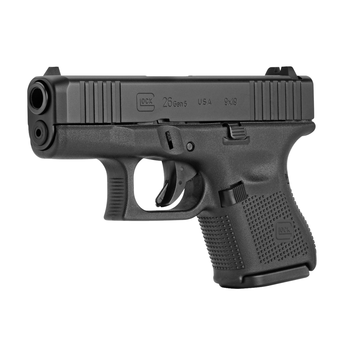 GLOCK 26 GEN5 9MM PSTL BLK FXD 5.5LB