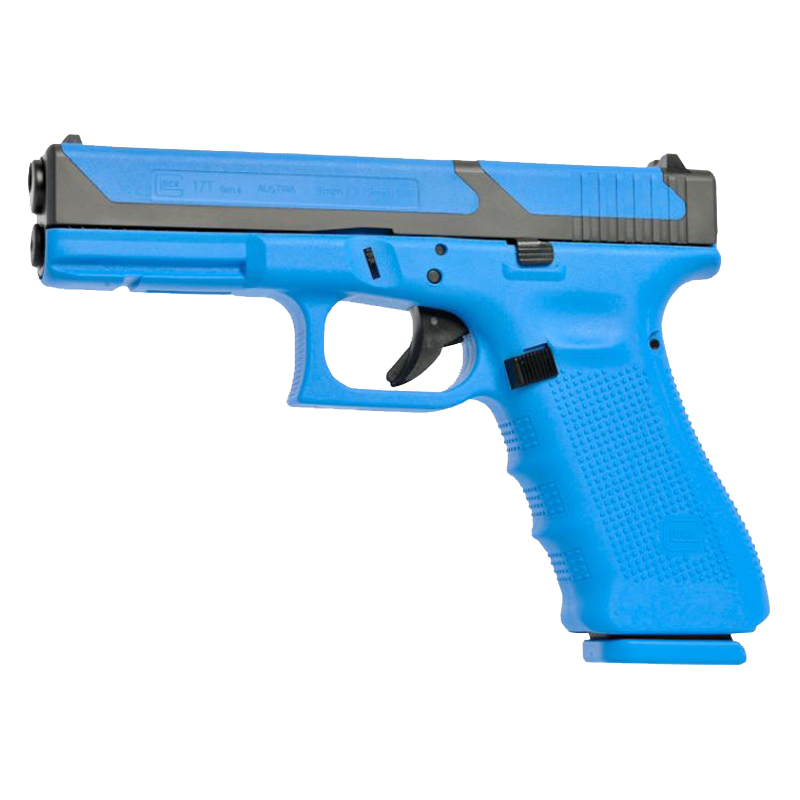 GLOCK GEN4 17T 9X19 PISTOL BLUE, FIXED SIGHTS