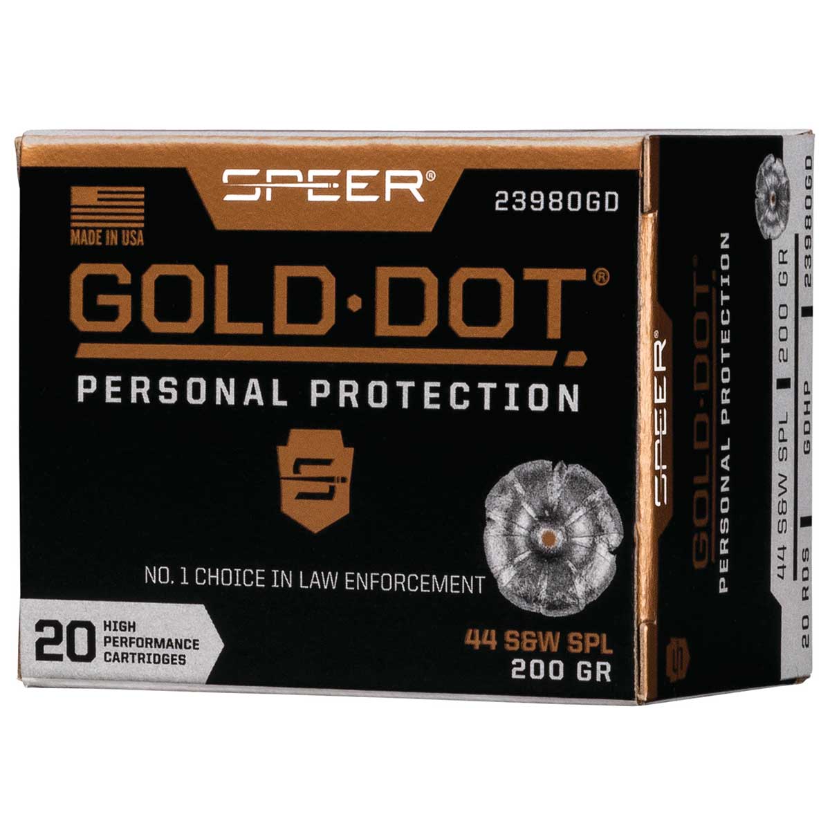 SPEER GOLD DOT 44S&W SPL 200 GRAIN HOLLOW POINT